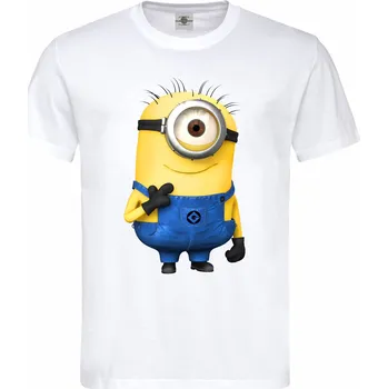 Pánské tričko Tričko Stuart | Mimoni Druh: Dětské, Barva: Bílá, Velikost: 146-L