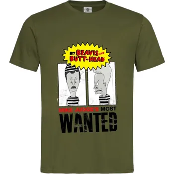 Pánská móda Tričko Beavis And Butt-Head | Wanted Druh: Pánské, Barva: Khaki, Velikost: S