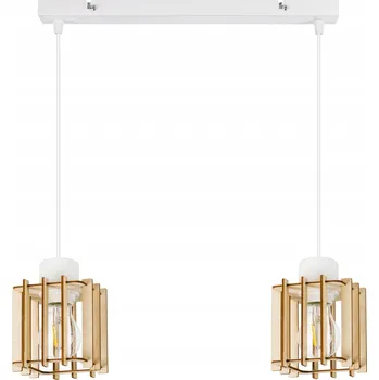 ZÁVĚSNÁ LAMPA lustr strop DŘEVO KOSTKA 2