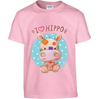 Pánské oblečení Tričko I love Hipo Druh: Dětské, Barva: Růžová, Velikost: 146-L