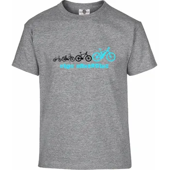 Chlapecké tričko Tričko Bike Evolution Druh: Dětské, Barva: Šedá, Velikost: 158-XL