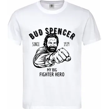 Pánské tričko Tričko Bud Spencer Druh: Pánské, Barva: Bílá, Velikost: S