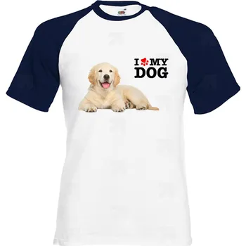 Pánské tričko Tričko I Love My Retriever Druh: Pánské, Barva: Bílá, Velikost: S