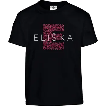 Pánské tričko Tričko Eliška Druh: Dětské, Barva: Černá, Velikost: 158-XL