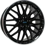 Alu kola CMS C25, 18x7.5 5x108 ET51, černá + leštěný límec