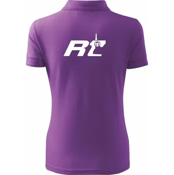 RC nápis ovladač - Polokošile dámská Pique Polo - 2XL ( Fialová )