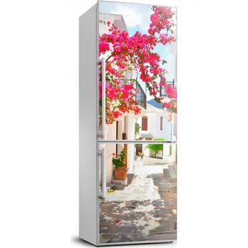 Fototapeta Tapeta samolepka na ledničku Řecké uličky 70x190