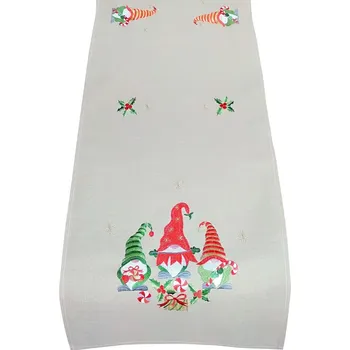 ubrus Béžový běhoun na stůl 85 x 40 cm