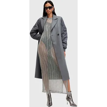 Dámský kabát Kabát s vlnou AllSaints PAULAH W007OZ šedá 90X, vel. 42