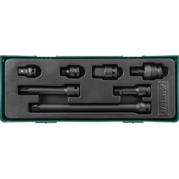 Gola sada Sada úderových prodloužení a adaptérů, 7 kusů v kazetě - JONNESWAY S03A401SP