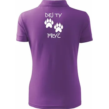 Dej ty tlapy pryč - Polokošile dámská Pique Polo - XL ( Fialová )