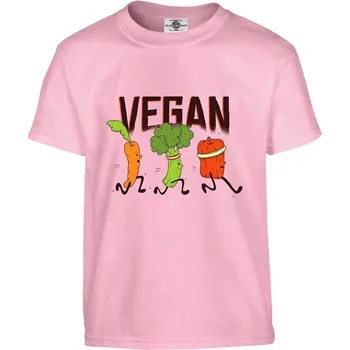 Pánské oblečení Tričko Vegan Druh: Dětské, Barva: Růžová, Velikost: 158-XL