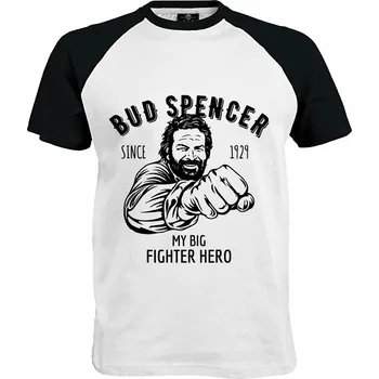 Pánské tričko Tričko Bud Spencer Druh: Pánské, Barva: Černo | Bílá, Velikost: L