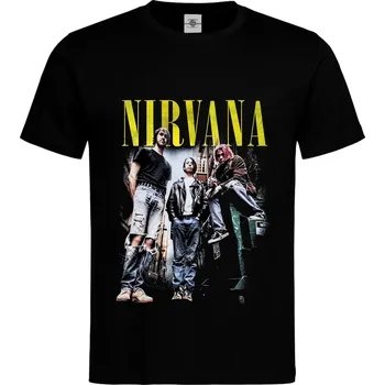 Pánské tričko Tričko Nirvana Druh: Pánské, Barva: Černá, Velikost: M