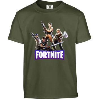 Pánské tričko Tričko Fortnite Druh: Dětské, Barva: Khaki, Velikost: 146-L