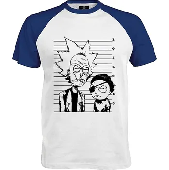 Pánské tričko Tričko Rick & Morty Druh: Pánské, Barva: Royal | Bílá, Velikost: L