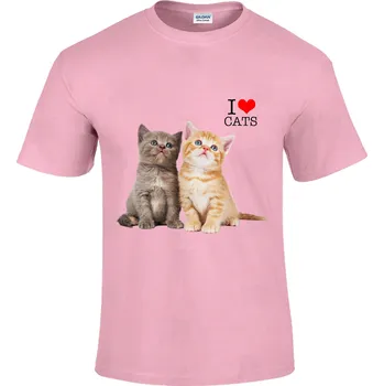 Pánské tričko Tričko I Love You Kid Cats Druh: Dětské, Barva: Bílá, Velikost: XL