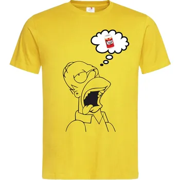 Pánské tričko Tričko Homer Dream Of Duff | The Simpsons Druh: Pánské, Barva: Žlutá, Velikost: S