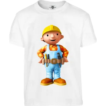 Pánské tričko Tričko Bořek stavitel Druh: Dětské, Barva: Bílá, Velikost: 122-S