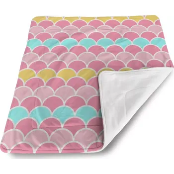 deka Sablio Dětská deka pro miminko Barevné šupiny - 80x100 cm