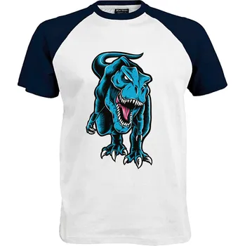 Pánské tričko Tričko Tyrannosaurus Rex Druh: Pánské, Barva: Navy | Bílá, Velikost: S