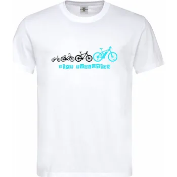 Pánské tričko Tričko Bike Evolution Druh: Pánské, Barva: Bílá, Velikost: M