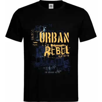Pánské tričko Tričko Urban Rebel Druh: Pánské, Barva: Černá, Velikost: XL