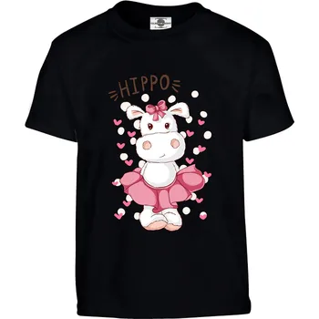 Pánské tričko Tričko Hrošice Druh: Dětské, Barva: Černá, Velikost: 146-L