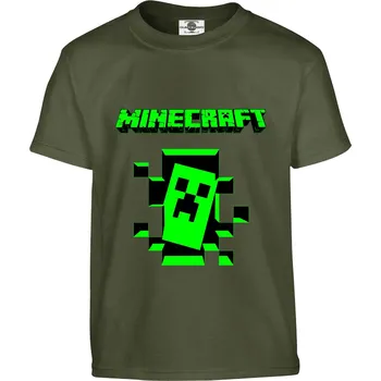 Chlapecké tričko Tričko Minecraft Druh: Dětské, Barva: Khaki, Velikost: 146-L