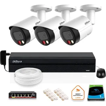 Zabezpečení domácnosti DAHUA IP dohledová sada 3x kamera IPC-HFW2849S-S-IL-0280B 8MPX