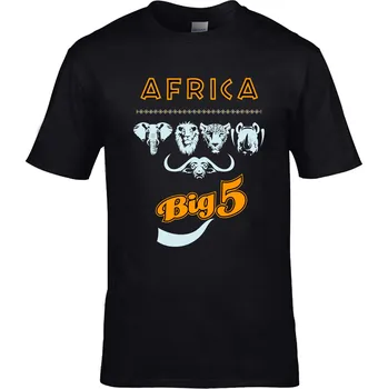 Pánské tričko Tričko Africa | Big 5 Druh: Pánské, Barva: Černá, Velikost: S