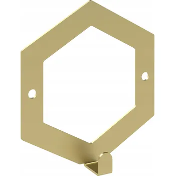 Věšák Šatní ramínko kovový Domer zlatý