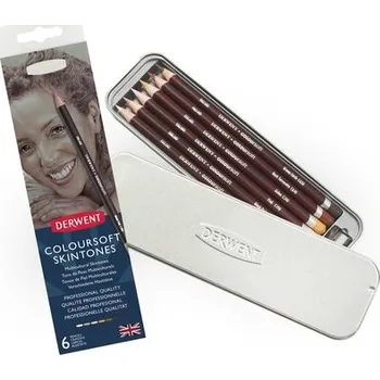 Pastelka Derwent Coloursoft Skintones 2300127 6 barev