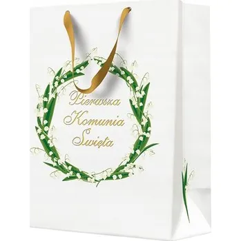 Dárková taška Taška na Dárky Dárková Taška Svaté Přijímání Konvalinky 26,5x33,5x13cm