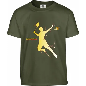 Pánské oblečení Tričko Badminton Druh: Dětské, Barva: Khaki, Velikost: 134-M