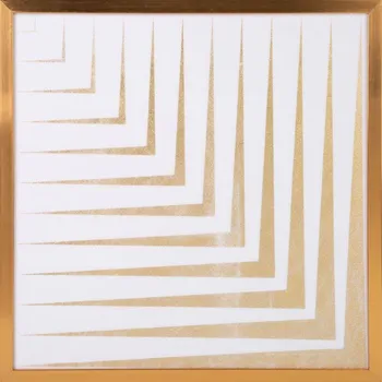 Obraz Obraz BLANCA6 se zlatým lesklým potiskem ve zlatém rámu 53 x 53 cm