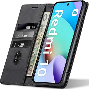 Pouzdro na mobilní telefon Flipové pouzdro Nela-Styl pro Xiaomi, Redmi 10 2022 černé