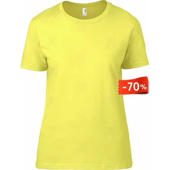 Dámská móda Dámské Tričko | Gildan Euro Fit Premium Cornsilk Druh: Dámské, Barva: Obilně | Hedvábná, Velikost: L