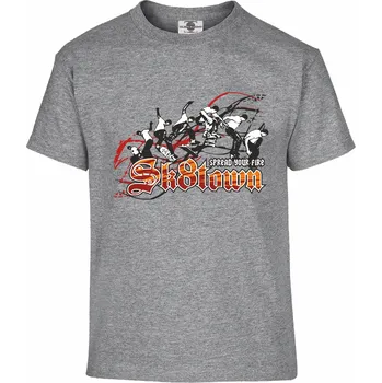 Pánské tričko Tričko Sk8town Druh: Dětské, Barva: Šedá, Velikost: 110-XS