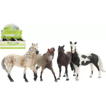 Figurka Teddies Kůň plast 15 cm 4 barvy