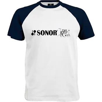Pánské tričko Tričko Sonor drums Druh: Pánské, Barva: Navy | Bílá, Velikost: M