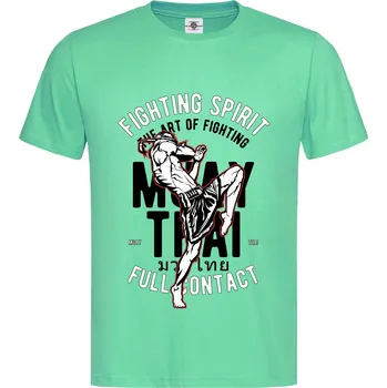 Pánské tričko Tričko Fighting Spirit Druh: Dětské, Barva: Světle Zelená, Velikost: 122-S