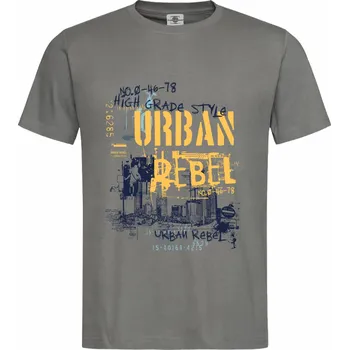 Pánské tričko Tričko Urban Rebel Druh: Pánské, Barva: Břidlice, Velikost: M