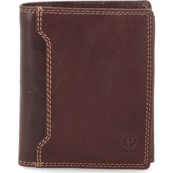 Peněženka Poyem ANDORA 5211 pánská kožená peněženka hnědá