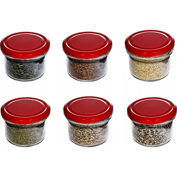 Sklenice Zavařovací Sklenice s víčkem Wamar-Sosenka 235 ml průhledná červená 1 ks