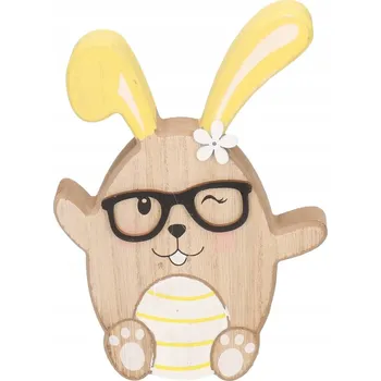 Obraz ZAJÍC ZAJÍČEK VELIKONOČNÍ DŘEVĚNÁ FIGURKA 16 CM
