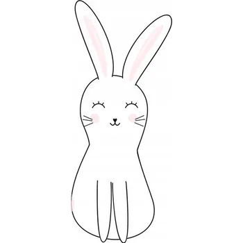 Samolepící dekorace SAMOLEPKA NA STĚNU KRÁLÍK ZAJÍC OLO L