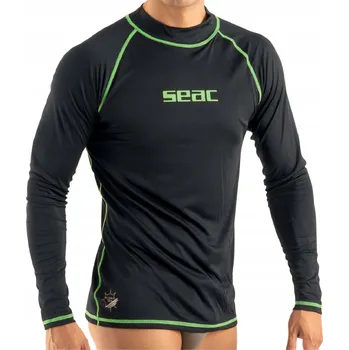Pánské tričko Pánské UV tričko s dlouhým rukávem rashguard Seac T-Sun černé, velikost M