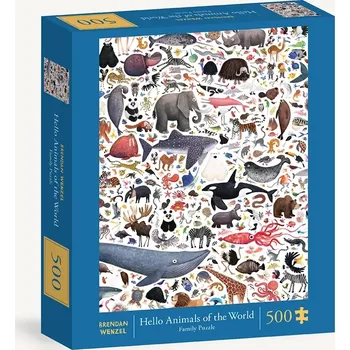 Puzzle Puzzle Ahoj zvířata světa od Chronicle Books 500 dílků