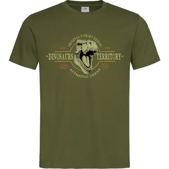 Pánské oblečení Tričko Dinosaurus Territory Druh: Pánské, Barva: Khaki, Velikost: XL